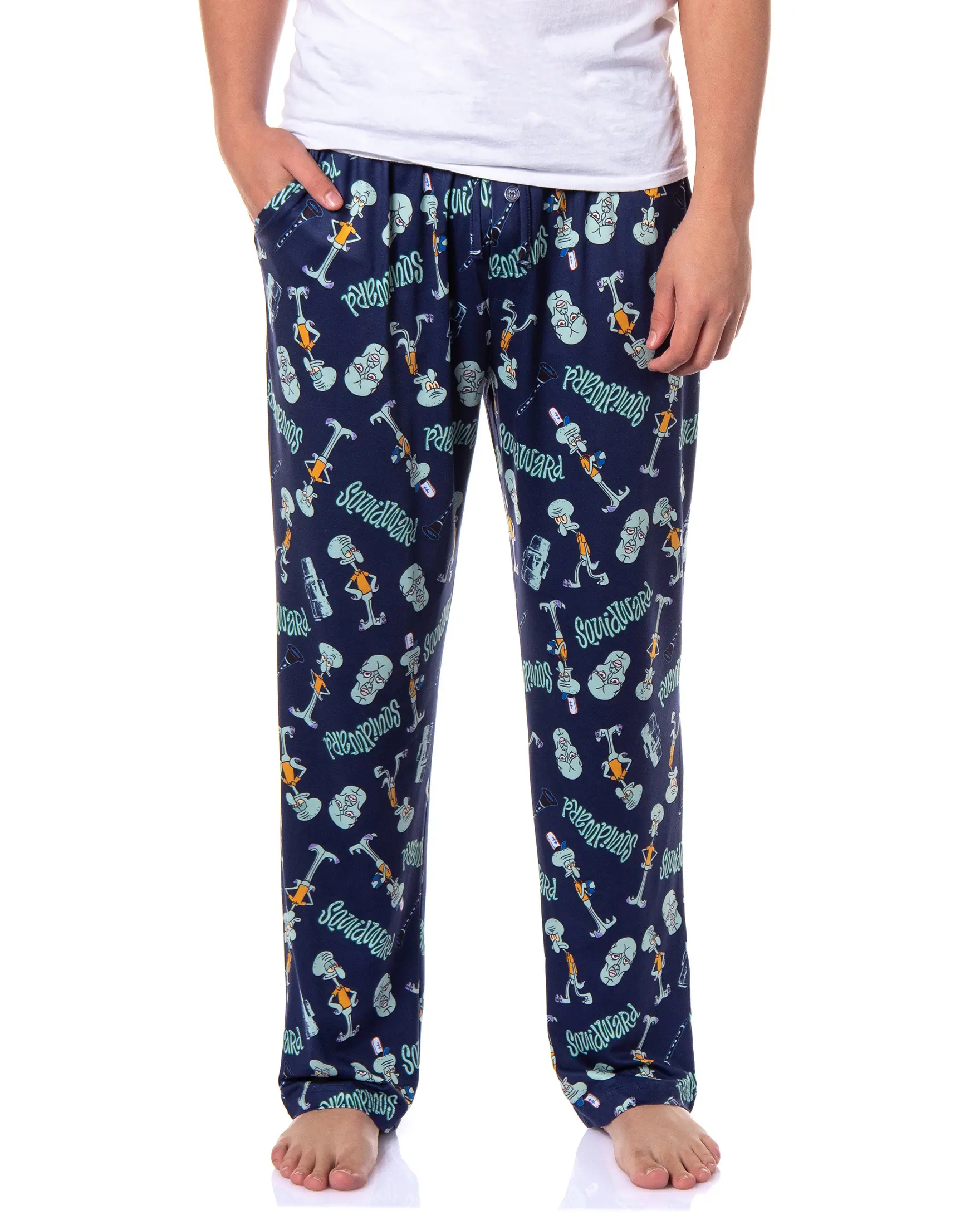 SpongeBob SquarePants Men's Sexy Squidward Sleep Pajama Pants For Adults SpongeBob SquarePants Men's Sexy Squidward Sleep Pajama Pants For Adults
