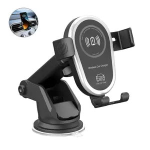Wireless Car Charger 15W Fast Charging, Auto-Clamping Phone Holder for iPhone 16 15 14 13 Pro Max & Galaxy S23 S22 S21 Ultra