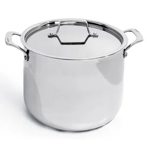 BergHOFF Professional Tri-Ply 18/10 SS 9.5" Stock Pot, 8qt.