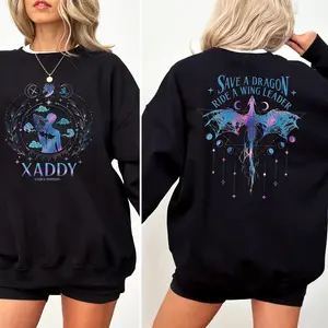 Xaden Riorson Sweatshirt, Trendy Xaddy Shirt, Xaden Fourth Wing Fan Merch, Onyx StormSweatshirt, Dragon Rider 2 Sided TShirt