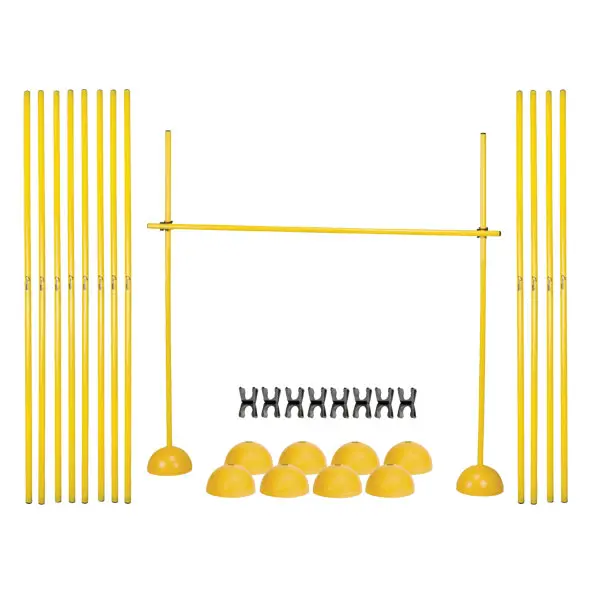 212 MAIN PLYOHRSET Agility Hurdle Set, Yellow, Agility Training, Track & Field Equipment