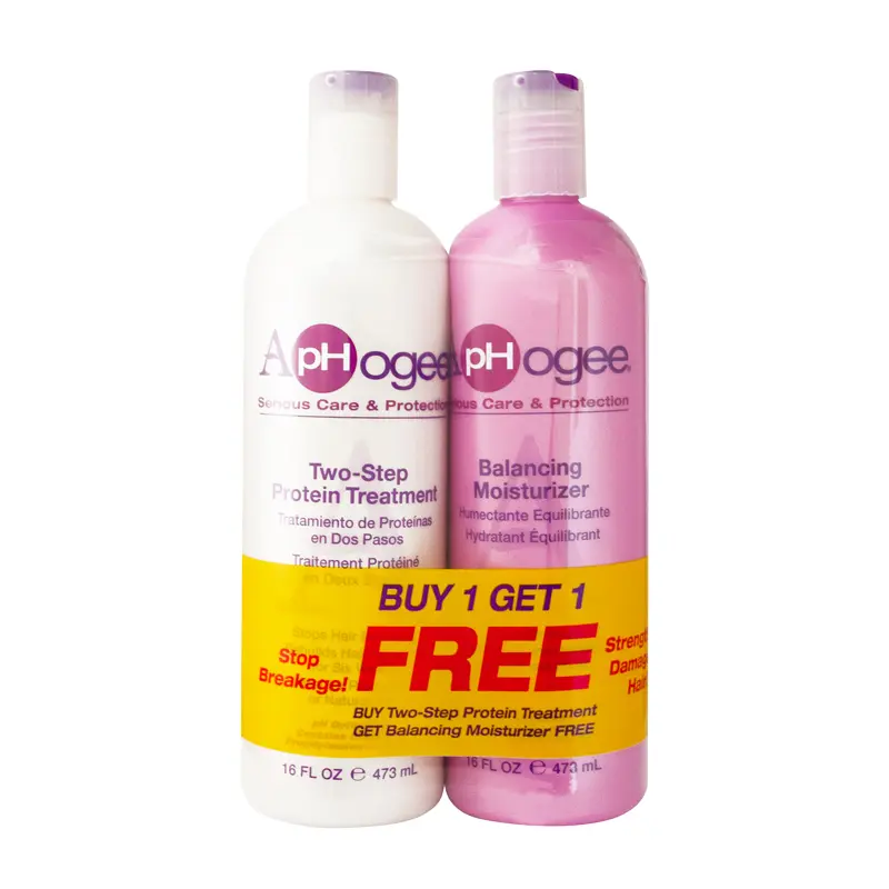 Aphogee Bundle – Two-Step Protein Treatment (16 fl oz) & Balancing Moisturizer (16 fl oz)
