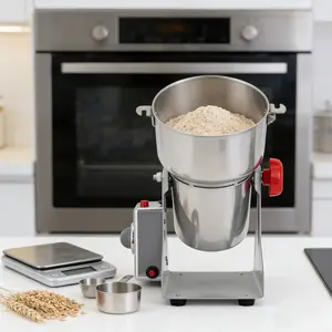 High Power Grain Mill With 1000g Capacity For Spices Coffee And Nuts home essentials