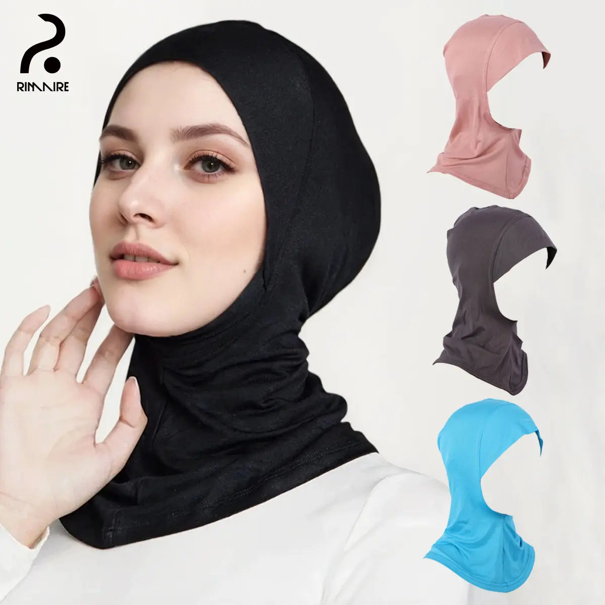 Soft Modal Hijab Undercap, Solid Turban Inner Cap for Women, Stretchy, Breathable, and Adjustable Headwear for Versatile Casual Wear