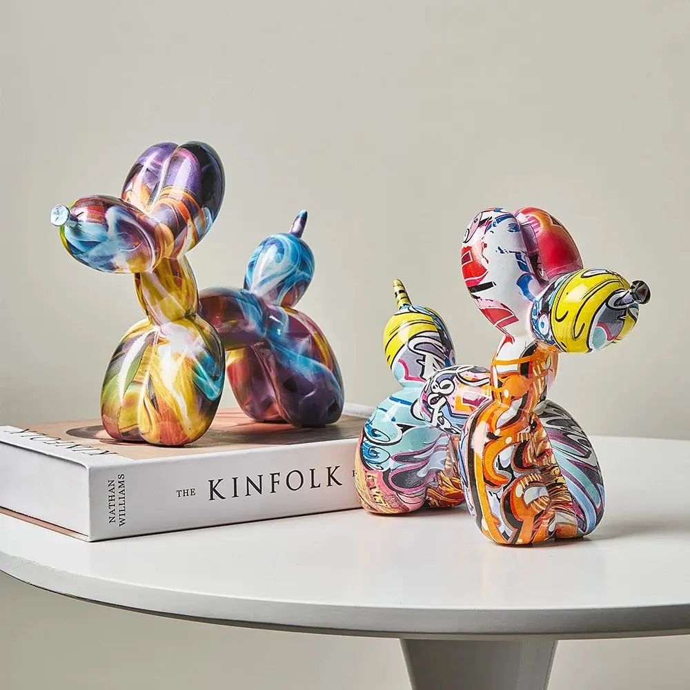 Graffiti Balloon Dog Sculptures Graffiti Balloon Dog Sculptures