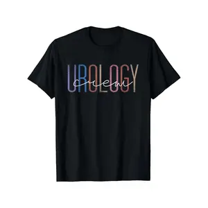 Urology Crews Teams Staff Nurse Urologist Doctor Nephrology T-Shirt Casual Round Neck Outdoor Short-Sleeved T-Shirt Men's Summer Clothes Perfect for Summer Birthday Gift