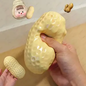 Peanut Squishy, Soft Slow-Rise Stress Relief, Cute Decorative Fidget Accessory