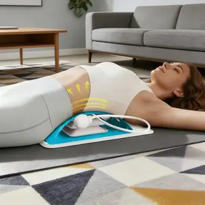 Sky blue Manual Back Stretching Device, Multi-Level Back Massager, Ergonomic Anti-Slip Massage Roller Load-bearing 150kg,Relieves muscle recovery pain, suitable for home yoga, gym Pilates，The best birthday gifts for family and friends, Valentine's Day gif