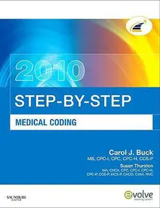 USED-Step-by-Step Medical Coding 2010 Edition by Carol J. Buck MS  CPC  CCS-P (Paperback)
