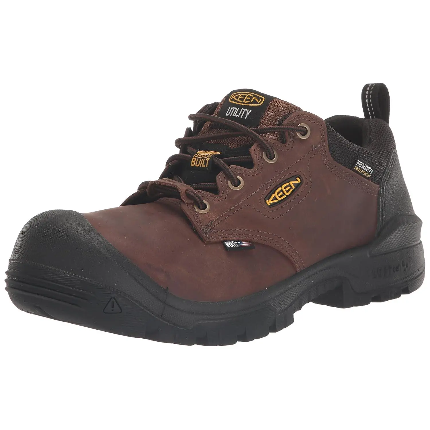 KEEN Utility Independence Oxford Waterproof Dark Earth/Black 9.5 EE - Wide