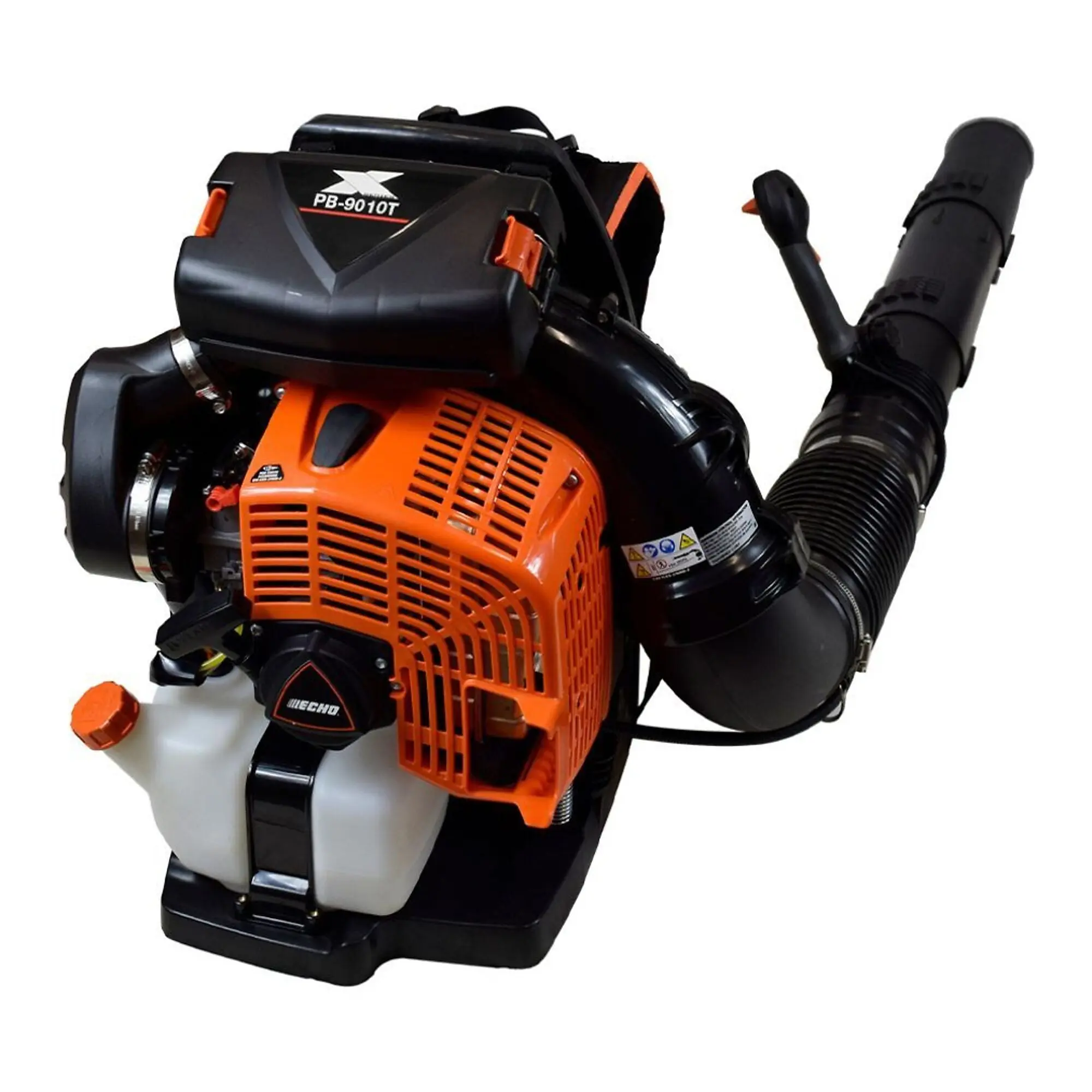 ECHO X Series PB-9010T Backpack Leaf Blower - 79.9cc Engine, 1110 CFM, 220 MPH, Tube-mounted Throttle, Cruise Control, Foam Pre-filter, Posi-loc Pipe System, Ventilated Back Pad - Ideal for Large Properties, Construction Sites