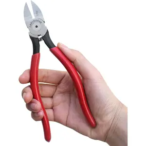 TOOLEAGUE Wire Flush Cutters, 7-Inch Side Cutter Clippers,C-Rv Ultra Sharp Flush Cut Pliers, Heavy Duty Wire Cutters for Crafts,Artificial Flowers,Jewelry Making, Electrical & Any Clean Cut Needs