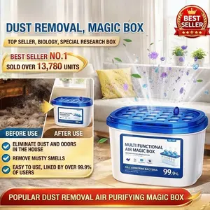 Air purification products, dust removers, and deodorizers help eliminate odors, purify air, and inhibit bacteria. A box that can trap dust.