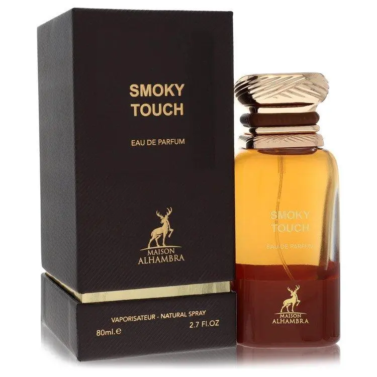 Maison Alhambra Smoky Touch Eau De Parfum Unisex — Animalic Notes, Saffron, Thyme, 2.7 oz (80 ml) | unisex amber woody cologne, unisex saffron fusion edp, leather, animalic notes perfume, raspberry, saffron perfume, woods, animalic notes saffron