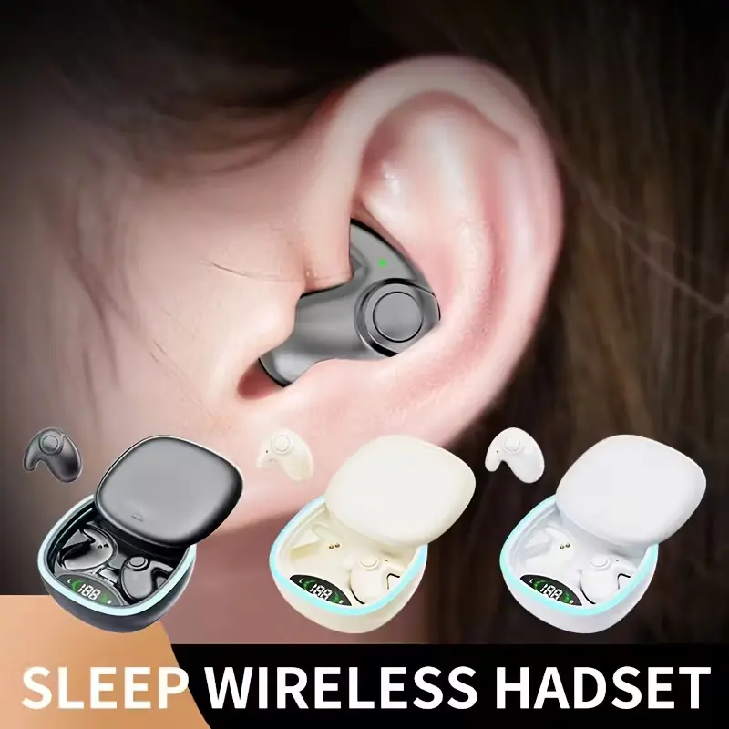 Ultra-thin Wireless Bluetooth Earbuds - Slide-type Audio Electronic Headphones, Not Water Resistant