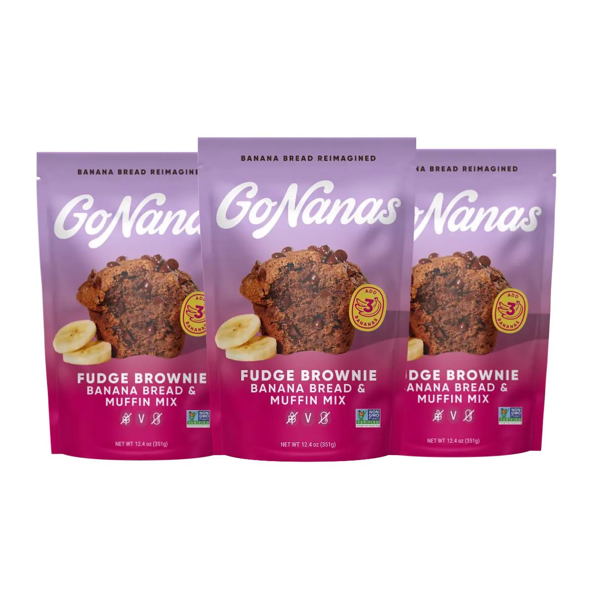 Fudge Brownie Banana Bread Mix 3-pack (TikTok Exclusive)
