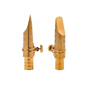 Best Selling Tenor Sax Mouthpiece 6 | Engraved Gold Sax Mouthpiece for Beginners & Professionals | Free Ligature Included clarinet and flute otama tone sopranosax player saxophone tonesaxophone bari brand news axophone Nickel Plated Closed Hole with