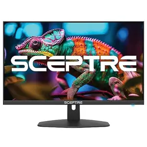 Sceptre New 27-inch Gaming Monitor 100Hz 1ms DisplayPort HDMI x2 100% sRGB AMD FreeSync Build-in Speakers, Eye Care Frameless Machine Black 2024 (E275W-FW100T)
