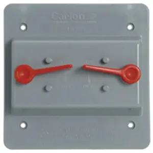 2 ... 212 MAIN Thomas & Betts-Carlon E9G2SSNR Grey Double Toggle Switch, Outdoor Weatherproof Vertical Mount Electrical Component, Outdoor Control for Sailing Water Sports