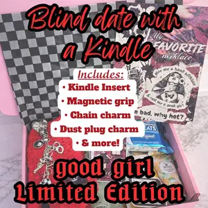 Good Girl Limited Edition Blind Date with a Kindle Box Bundle | Includes Holographic Insert, Magnetic Grip, Dust Plug Charm, Hanging Chain Charm & More