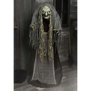 5 Foot Hag the Witch Animatronic Decoration