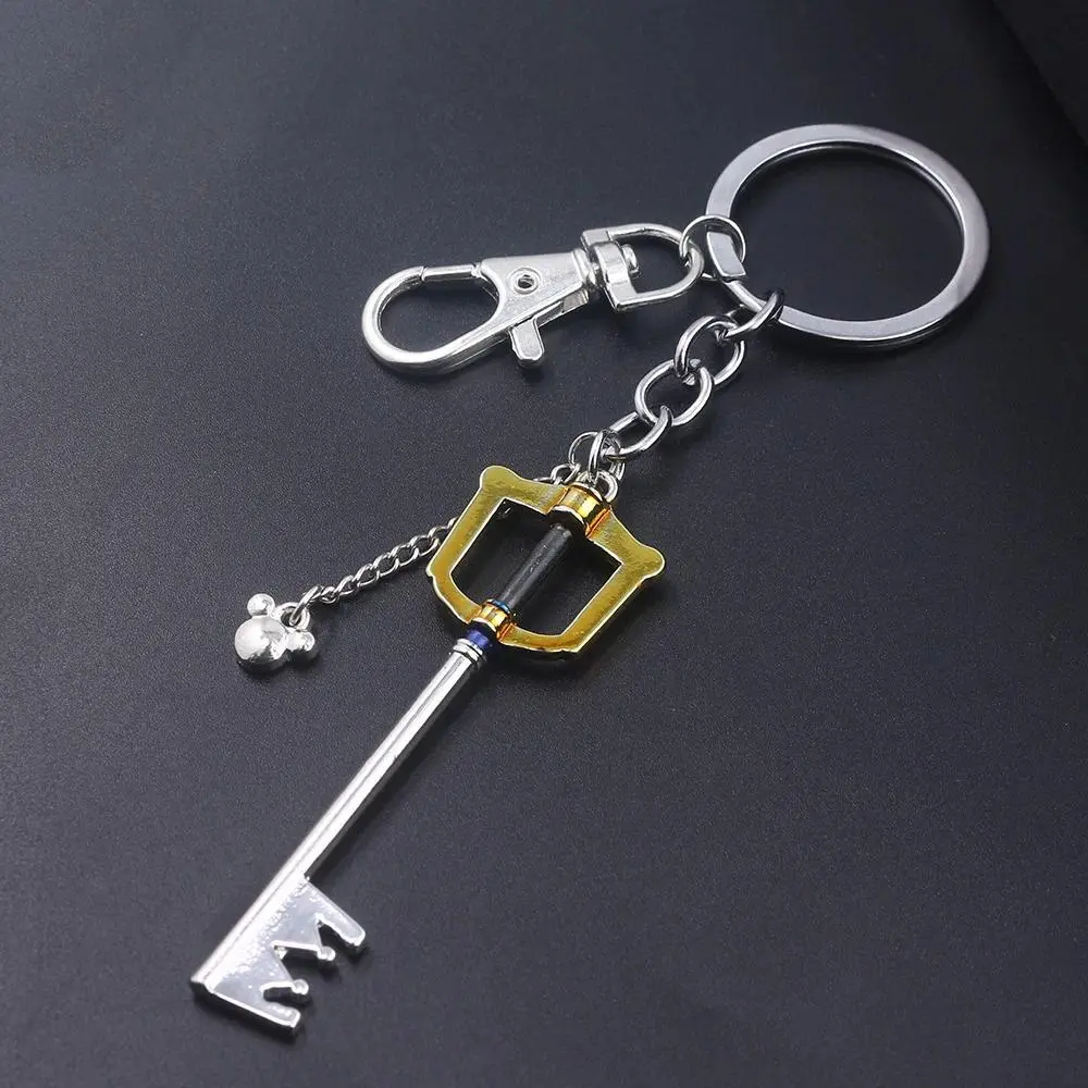 Kingdom Hearts Keyblade Keychain, Stylish Sora Metal Weapon Model with Swap Key Parts, Removable Key Charm for Purses and Bags, Keychain For Purse, Stylish Keychain