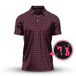 Body Art Pattern Golf Polo Shirt Short Sleeve Print Top Gift for Men Top