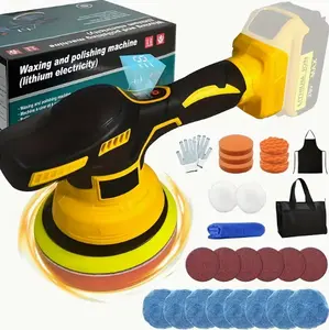 Cordless Lithium-Ion Car Polisher, Rechargeable Auto Buffer Tool for Car Detailing, Waxing & Scratch Removal, Ideal Gift for Men