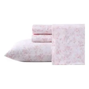 Laura Ashley Bella Pink Queen Sheet Set