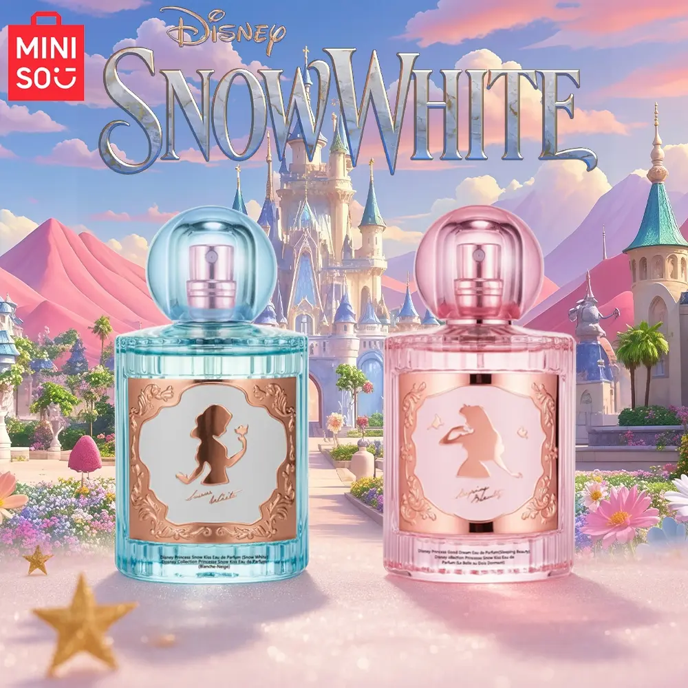 Miniso Disney Princess Perfume Gift Set, Valentine's Day Enchanting Fragrance for Women & Girls, 50ML Eau De Parfum Scented Spray
