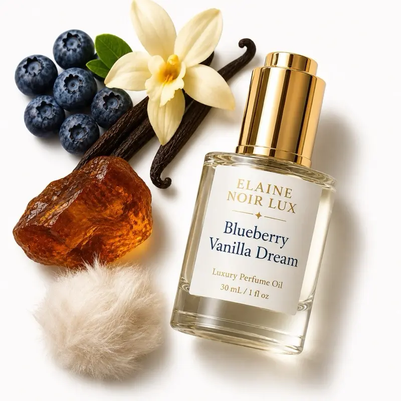 Blueberry Vanilla Dream Perfume Oil - Liquid Fruity Scent in Bottle, Oil Form to Enhance Any Perfume