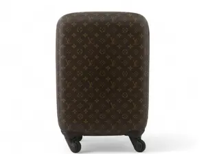 Pre-owned Louis Vuitton Coated Canvas and Leather Luggage Monogram Zephyr 55 Carryon Carry On Roller Suitcase Luggage