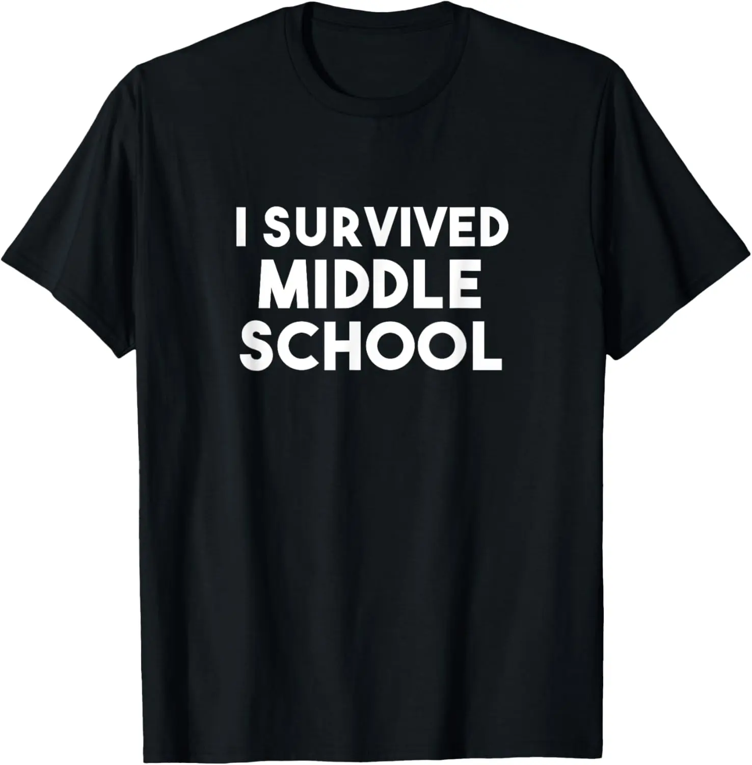 100%cotton Funny Middle School Graduation Shirt Gift Eighth 8th Grade T-Shirt  Top