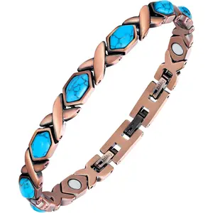 Copper Bracelet for Women,Pure Copper Magnetic Bracelets,Natural Unique Gemstone,Gifts for Women