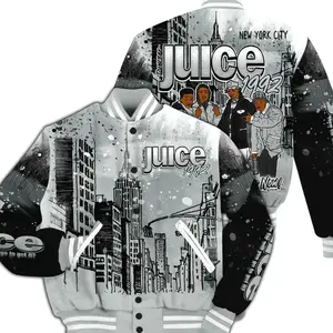 Black Wolf Grey 12s Varsity Jacket - You Got The Juice Sneaker Jacket Q3F 03P