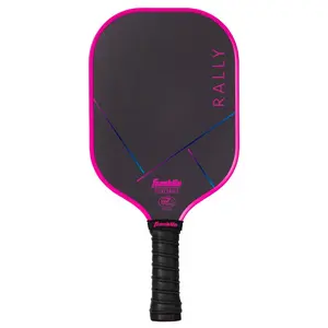 Franklin Sports 15.7'' Rove Traditional Pickleball Paddle - Pink/Purple: Fiberglass Core