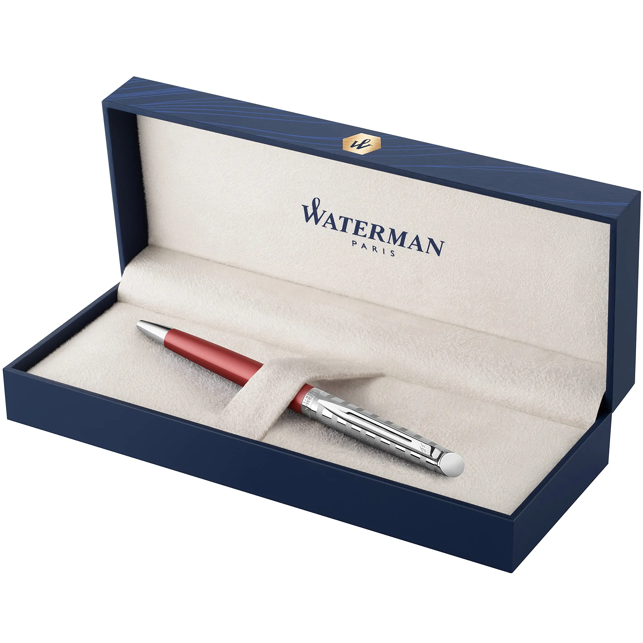 Waterman Ballpoint Pen - Hemisphere French Riviera/Le Club Red - Medium Point 2118292