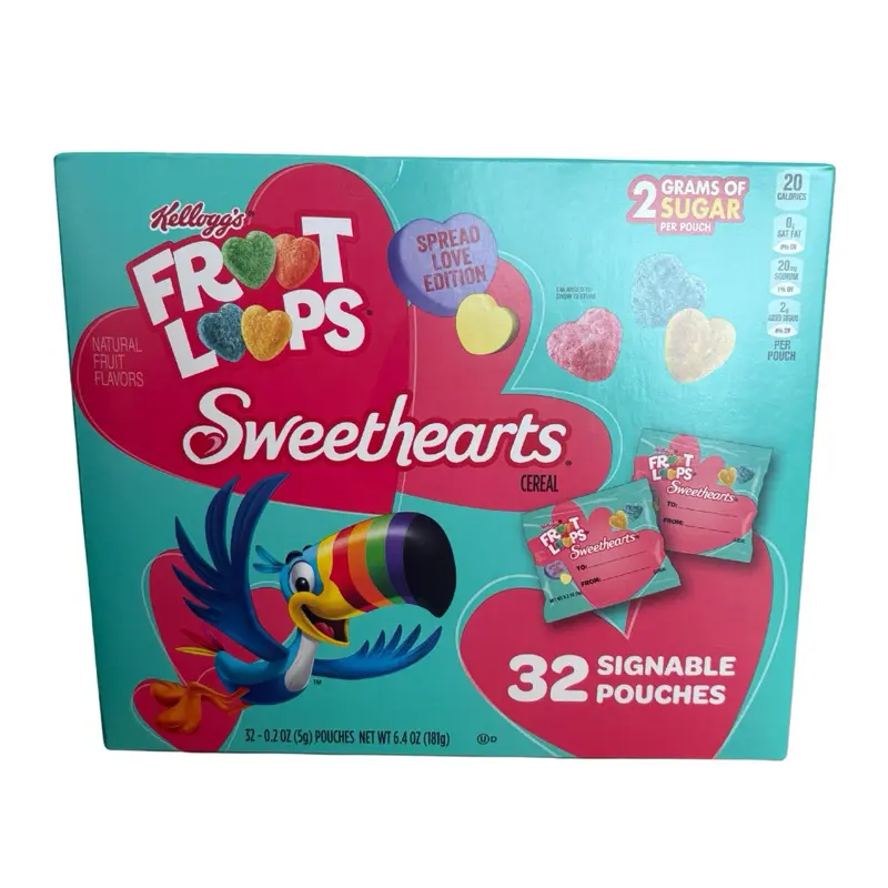 Kellogg's Froot Loops Sweethearts Spread Love Edition 32 Pouches