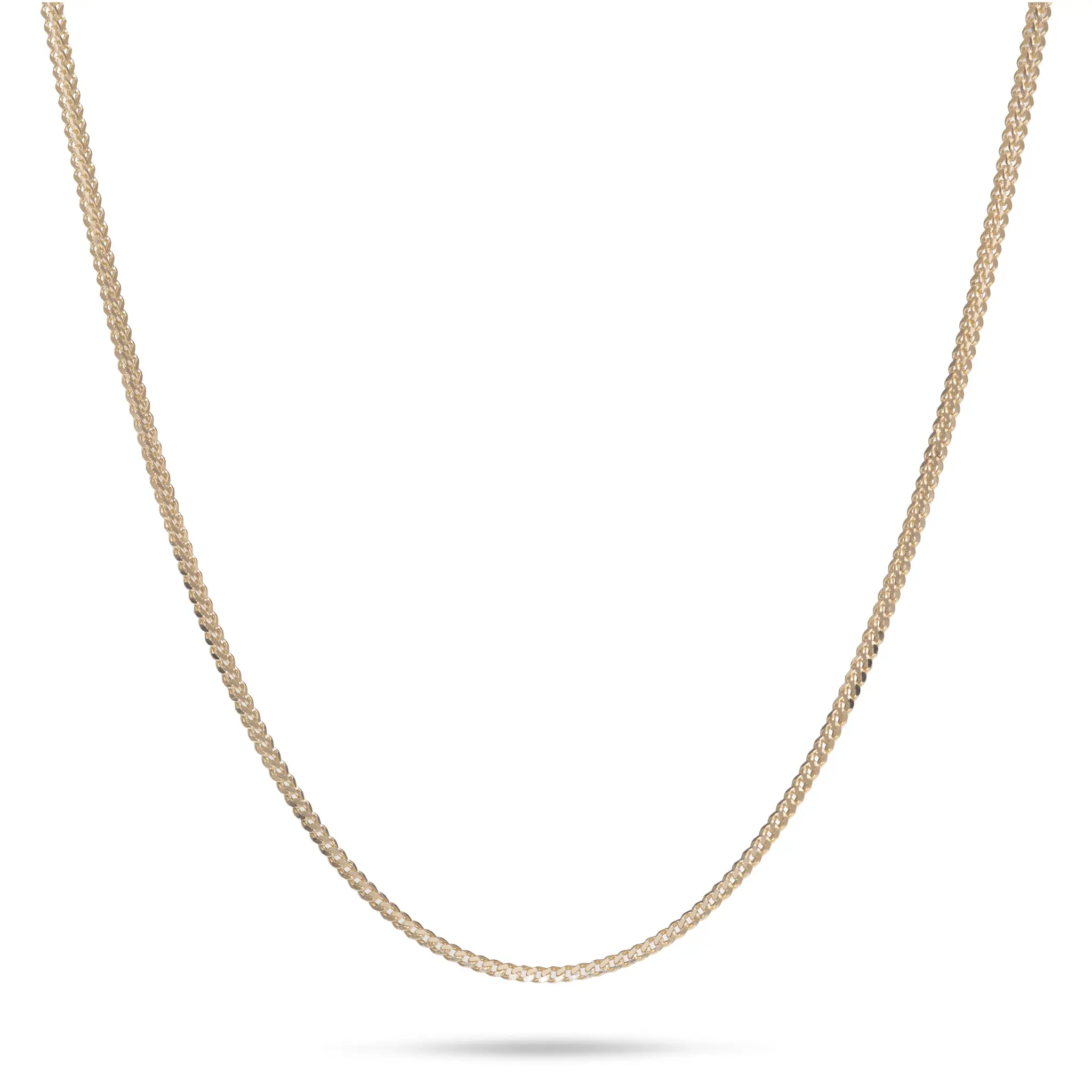 1.2mm Singapore Foxtail Chain in Gold