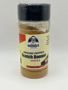 Uncle Goodie's Scotch Bonnet Pepper Powder - HOT 1.5oz, 100% Dehydrated Green, Natural Flavor, Professional-Grade Quality, Caribbean Heat, No Additives