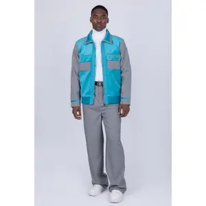 Guilin Suede Suit - Barabas Men's Geometric Pattern Full Zip Collared Suede Suit 4SU32 Formal Jacket Matching Fabric
