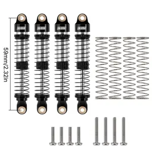 INJORA 59mm Long Threaded Oil Shocks for 1/18 TRX4M Upgrade