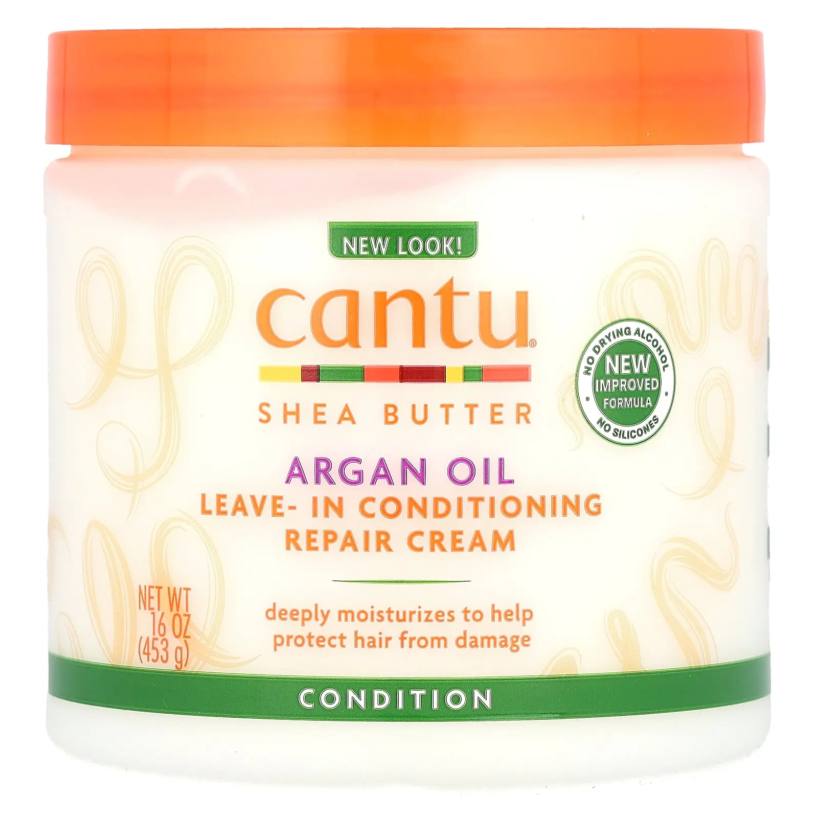 Cantu Argan Oil Leave-In Conditioning Repair Cream, 16 oz (453 g)