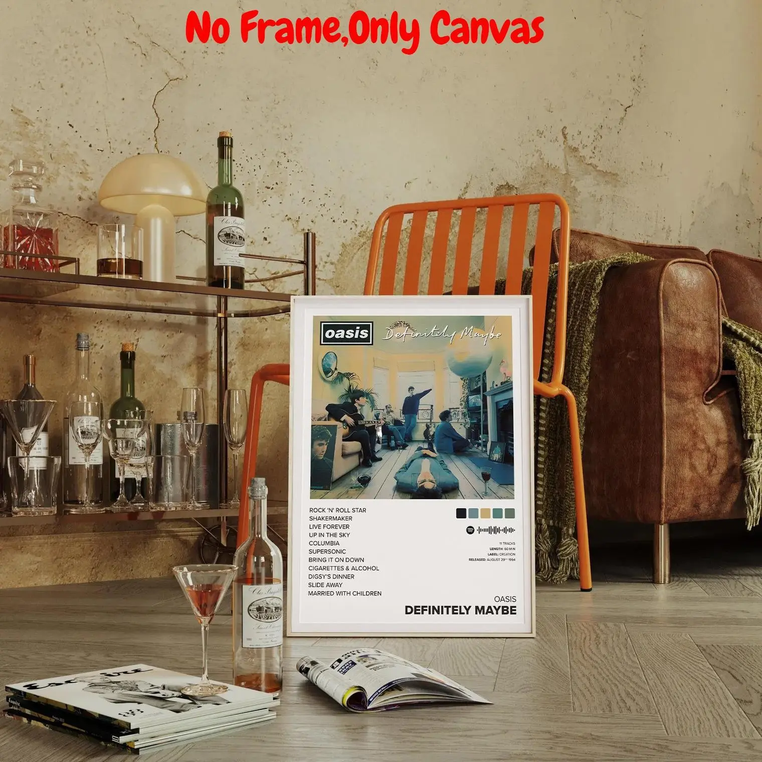 1pc Oasis Album Cover Poster, Music Room Wall Decor, 1994 Artwork, Perfect Home Decoration & Gift Idea, Modern Prints