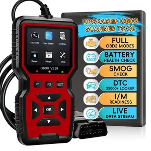 Obd2 Scanner Diagnostic Tool with Battery Tester, Car Code Reader, Automotive Scan Tool, Print Data to Cloud, Clear Engine Error Codes Since 1996