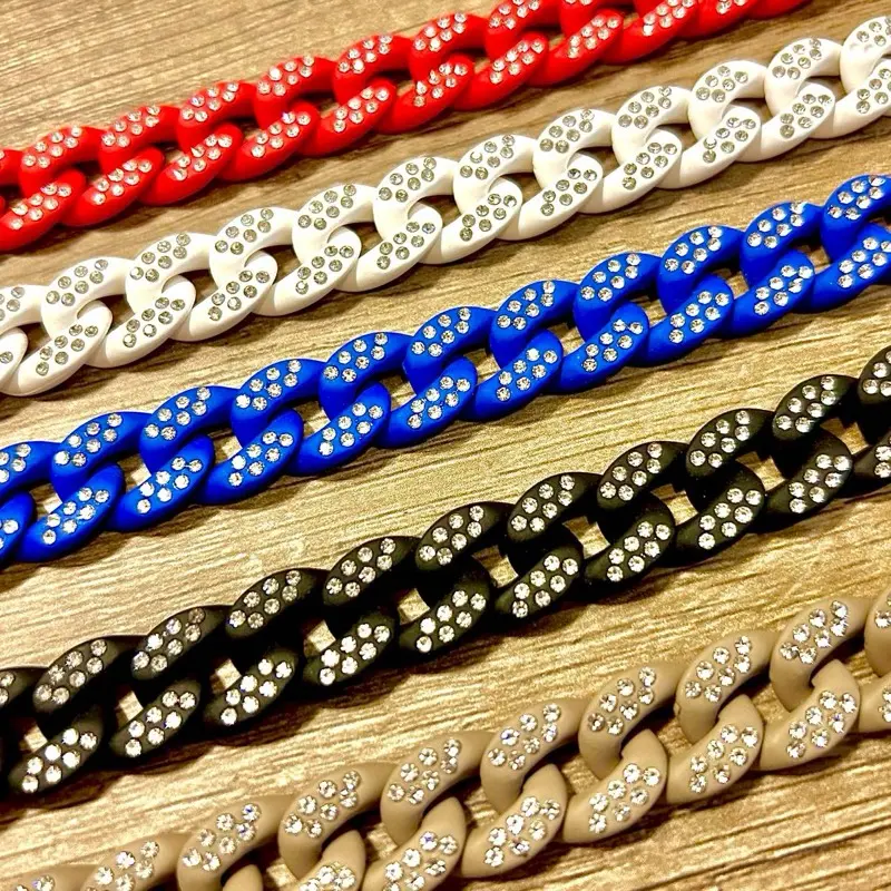 Hat Chains Rhinestone For Trucker And Other Caps Acrylic Handmade Fashion Accessory Jewelry Accessories Sparkling Zirconia