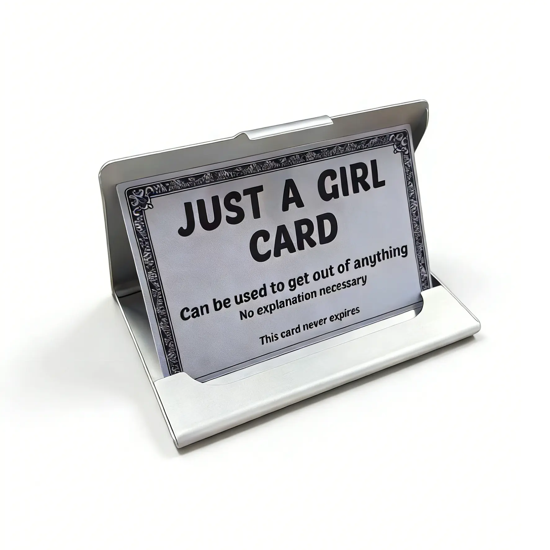 Plastic Just A Girl /AUTISM /ANXIETY Card for your wallet, Funny excuse prank plastic cards Plastic Just A Girl /AUTISM /ANXIETY Card for your wallet, Funny excuse prank plastic cards