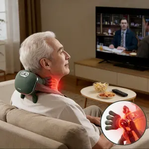 Neck Massager, Professional Handheld Shoulder and Neck Device, Neck Shoulder Relaxer, Realistic Feel, 3 Speed Settings, Unisex Gift for Valentine's Day