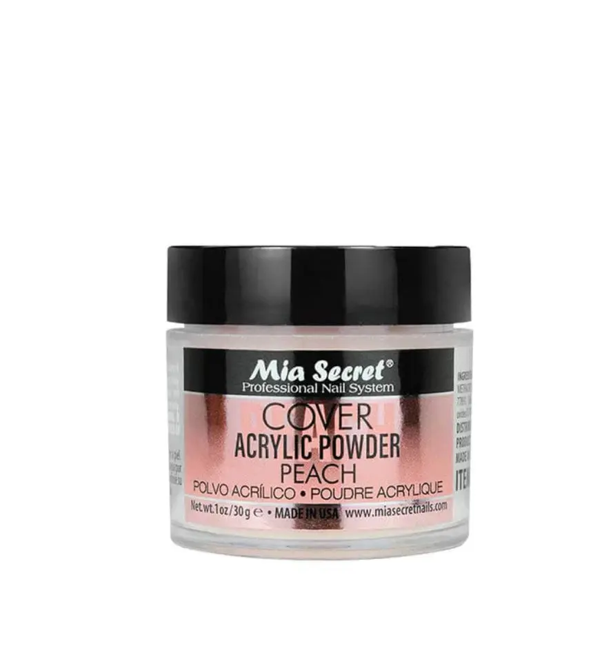 Professional Peach Acrylic Cover Powder - Powder Form Nail Decoration for Flawless Nail Extensions, Long-Lasting Manicures, Cover Acrylic Powder