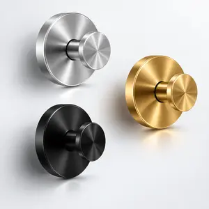 Suction Cup Hooks- 2/4 Packs ,Stainless Steel Suction Cup Hooks for Shower, Bathroom Accessories, Towel Hooks, Clothes Hooks & Vacuum Suction Hooks